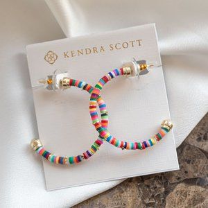 Kendra Scott Reece Neon Mix Hoop Gold